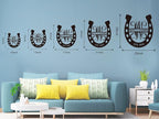 Personalized Horseshoe Metal Sign with Initial and Family Name, Custom Monogram Horseshoe Metal Wall Art Last Name Sign Equestrian Horse Lover Gift Horseshoe Living Room Decor