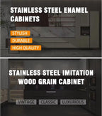 Outdoor Kitchen Stainless Steel Cooking Station Commercial BBQ Cabinet | Outdoor Kitchen Unit with Expandable Cooking Space and Service Counter for Catering Projects Event Food Service Vendor Setup