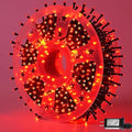 QITONG 165ft 500 LED Halloween Red Lights, String Lights Outdoor Waterproof Plug in, Green Wire Christmas Twinkle Light Indoor with 8 Modes