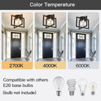 ZGLAOJT 3-Lights Ceiling Light Fixture,Industrial Black Semi Flush Mount Chandelier,Ceiling Lighting for Kitchen Living Room Bedroom Farmhouse Hallway Foyer