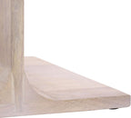 SAFAVIEH Home Collection - Wilfredo White Washed Solid Wood Accent Table, Scandinavian C-Shape Side Table, Fully Assembled (ACC3261A)