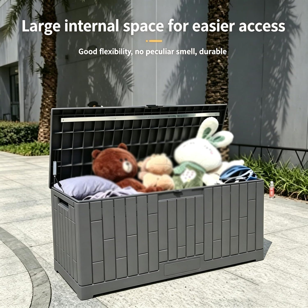 Outdoor Storage Box With Lock Slot, Package Delivery Boxes For Outside, Features Extra-large Storage Space, Deck Boxes Outdoor Waterproof, for A Wide Range Of Applications(Small)