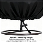 Heavy-Duty 210D Oxford Swing Cover-Waterproof UV-Resistant and Windproof Hammock with Drawstring((115cm*190cm) withstoragebag)
