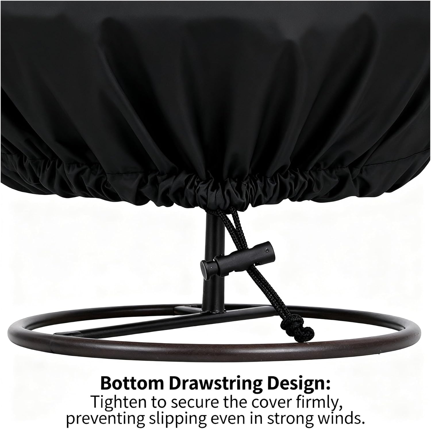 Heavy-Duty 210D Oxford Swing Cover-Waterproof UV-Resistant and Windproof Hammock with Drawstring((115cm*190cm) withstoragebag)