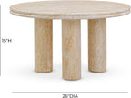 Tov Furniture Amora Faux Travertine Nesting Accent Tables