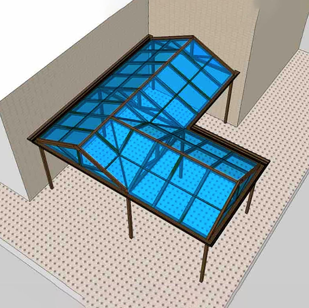 Greenhouse Panels Daylighting Roof Panels Transparent Greenhouse Panel Easy to Bend and Cut for Outdoor Gardens Greenhouses.(Blue,6x23ft)