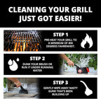 Grill Rescue BBQ Replaceable Scraper Cleaning Head, [Rescue-Upgraded], Bristle Free, Durable and Unique Scraper Tools for Cast Iron or Stainless-Steel Grates, Barbecue Cleaner (Rescue Pro)