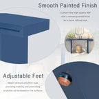 Quarte 60-Inch Modern Console Table with Geometric Clean Lines Design, Spacious Entryway Table for Hallway, Living Room & Office (Navy Blue/60)