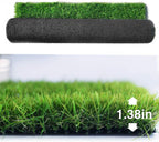 Petgrow Synthetic Artificial Grass Turf Lawn 6 x 39ft, 1.38" Outdoor/Indoor Fake Grass Rug Astroturf for Dogs,Faux Grass Rug with Drainage Holes/Custom Size Provided
