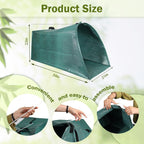 Leaf collector,Heavy leaf pick up tools,Foldable yard waste bag,Large Yard Dustpan-Type Leaf Bags,Reusable Lawn and Leaf Garden Bag with Reinforced Carry Handles (200L)