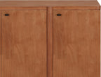 Merax Modern Sideboard Buffet Cabinet,55.0" Wide Elegant Entryway Table for Hallway Entryway Living Room Dining Room,Natural