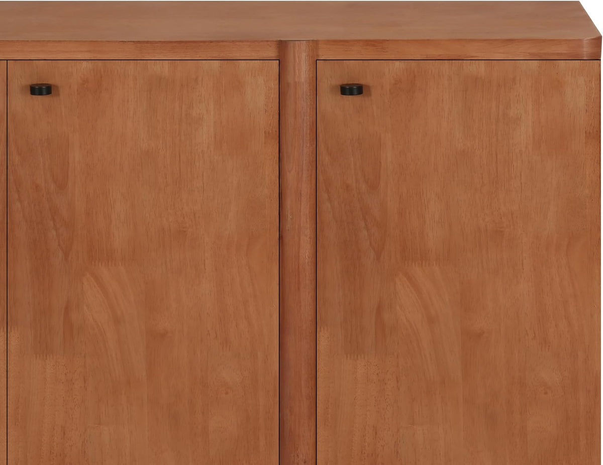 Merax Modern Sideboard Buffet Cabinet,55.0" Wide Elegant Entryway Table for Hallway Entryway Living Room Dining Room,Natural