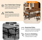 VINGLI 70.8" Farmhouse Dining Table for 6-8 People, Large Rustic Wooden Kitchen & Dining Room Table, Heavy Duty Dinner Table for Family Gatherings, Home Office, Apartment, Rustic Brown