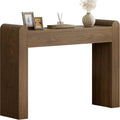 Lulive Arc Entryway Table, 47 Inch Curved Console Table for Hallway | Rounded edges and fluted texture soften narrow spaces; 11.8"D profile fits entryway, hallway, living room or behind sofa.