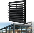 18 Inch Automatic Gravity Shutter Louver Vent, Aluminum Exhaust Shutters Louver for Windows Outside, Home Attics, Greenhouse Vent