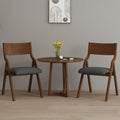 Folding Upholstered Dining Chairs 2-Piece Set,Ready to go | Upholstered with padded Seat, Solid Wood legs, Modern Side Chair, No Assembly Required,Foldable & Space-Saving