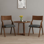 Folding Upholstered Dining Chairs 2-Piece Set,Ready to go | Upholstered with padded Seat, Solid Wood legs, Modern Side Chair, No Assembly Required,Foldable & Space-Saving