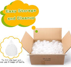 TRENDPLAY Plastic Balls for Ball Pits - Hollow Balls- Safe and Exciting Playtime - Perfect for Baby Pools, Birthday Party Decoration