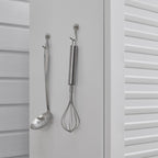 Metal Pantry Cabinet, Freestanding Kitchen Storage Cabinet with Doors and 4 Adjustable Shelves, Narrow Tall Food Pantry for Dining Room, Laundry Room,61-Inch White