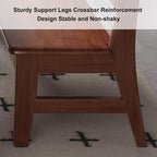 Farmhouse Wood Dining Bench 47.2/55.1/63in Kitchen Bench with Back Shoe Bench Entryway Bench Sturdy Comfortable End of Bed Bench for Bedroom Living Room Dining Room Patio Hallway(Walnut,47.2in)
