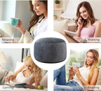3 ft Bean Bag Chair, Bean Bag Chairs for Adults,3 Foot,Dark Grey | Memory Foam Filling,Beanbag Sofa for Living Room,Ultra Soft Velvet Cover,Convenient Pocket & Pull-Handle