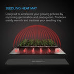 AC Infinity SUNCORE A1, Waterproof Seedling Heat Mat 3" x 20" MET & UL-Certified Heating Pad for Indoor Gardening, Hydroponics, Germination, Cloning