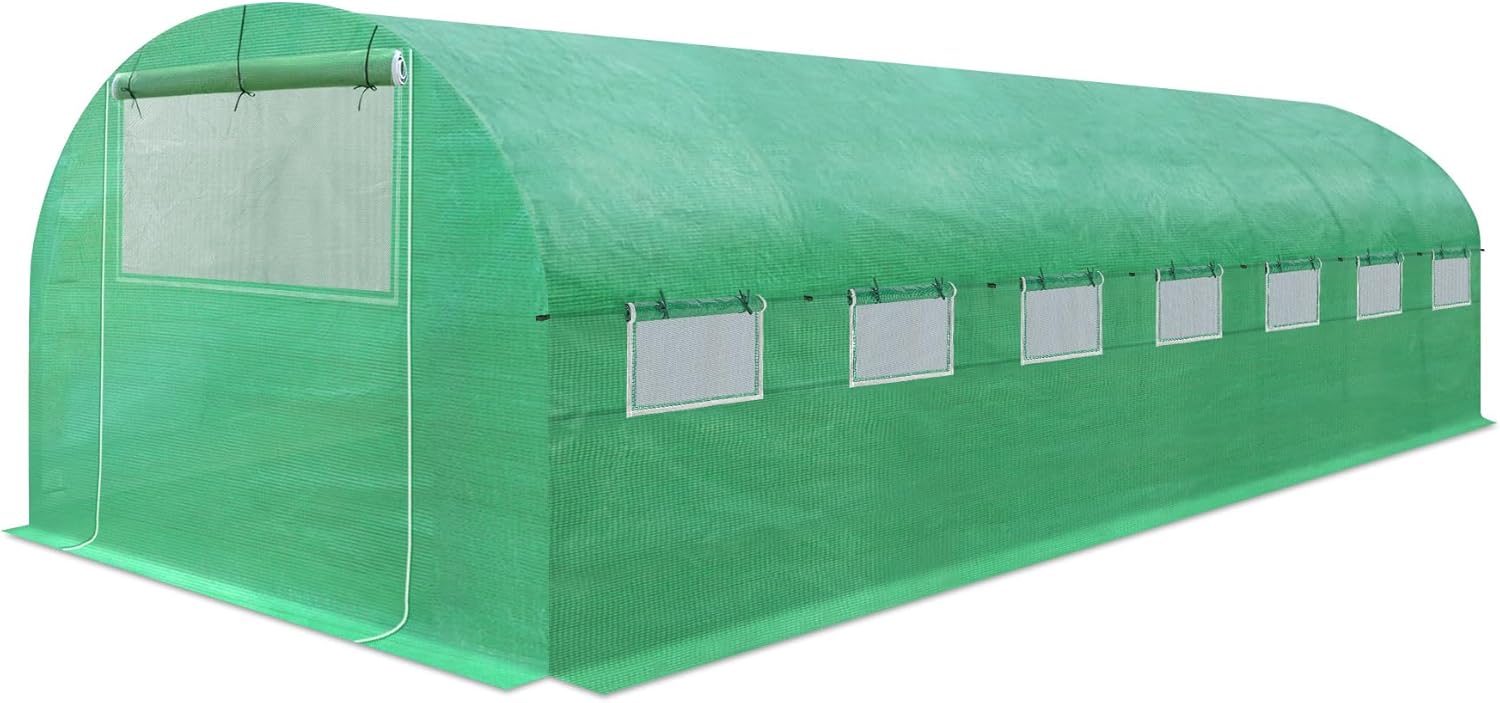 Strong Camel Replacement Greenhouse Cover for Walk in Greenhouse Frame Green House Top Cover (Frame NOT Included) (25 X 10 X 6.6ft)