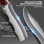 Outdoor Short Machete with Sheath for Cutting Trees, for Yard Work and for urvival Machete Ideal for Gardening,Camping, Fishing, Hunting, Bushcraft