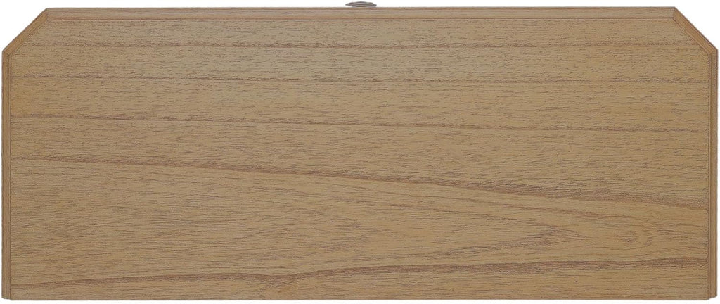 East at Main Marnie Blue Narrow Console Table for Entryway with Drawer | 23.75-inch slim hallway table with lower shelf, powder blue and natural wood finish, coastal furniture for small spaces