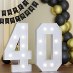 3FT Marquee Numbers 40, Happy 40th Birthday Decorations for Women Men, Large 40 Light up Numbers for Him Her 40 Years Old Birthday Party Supplies, 40th Anniversary Party Decor