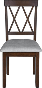 LUMISOL 3 Piece Drop Leaf Dining Table Set with 2 Chairs, Solid Wood Extensible Counter Height Bar Table Set for Small Places, Brown