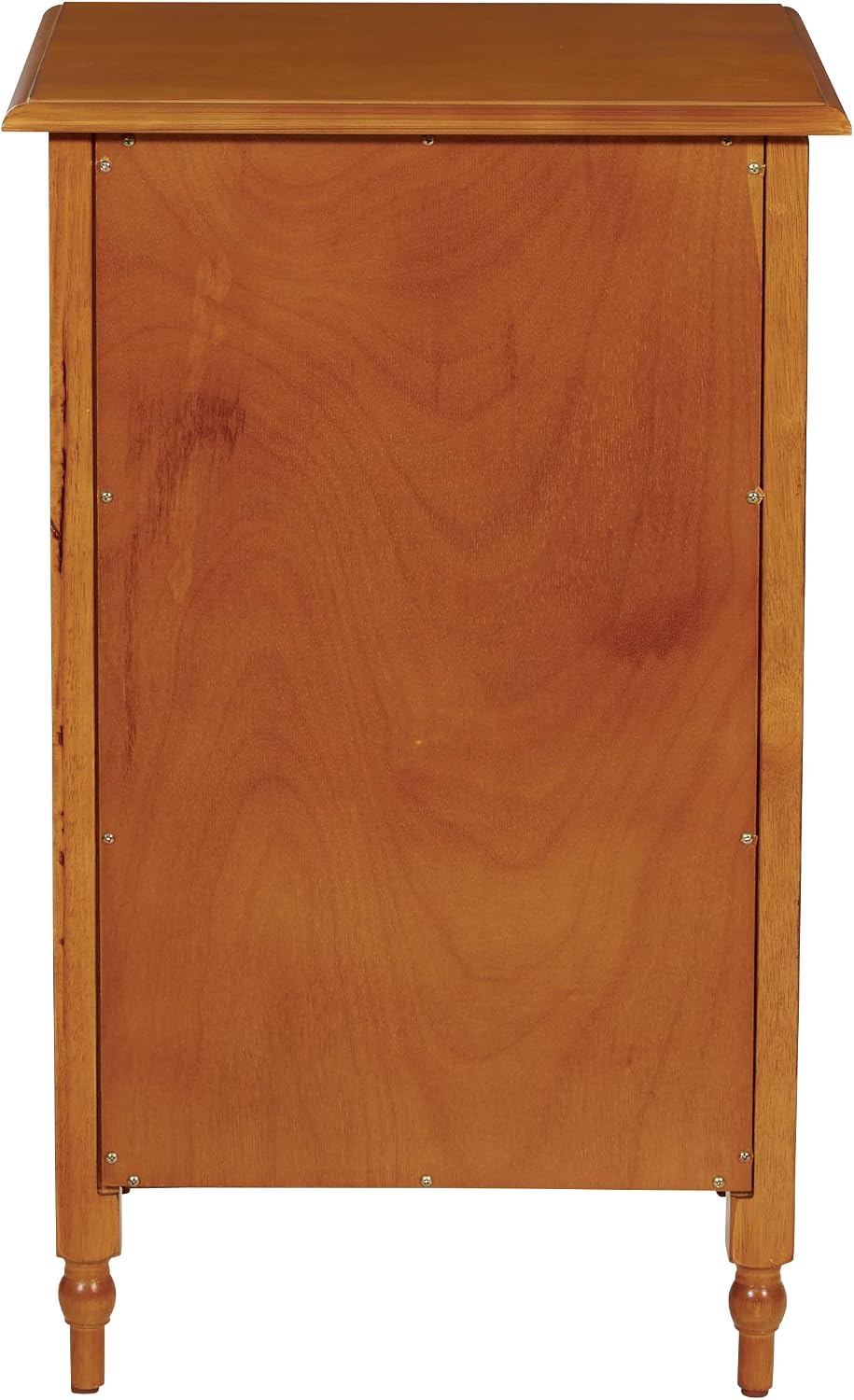 OSP Home Furnishings Knob Hill Collection File Cabinet for Letter Size Files, Antique Cherry Finish