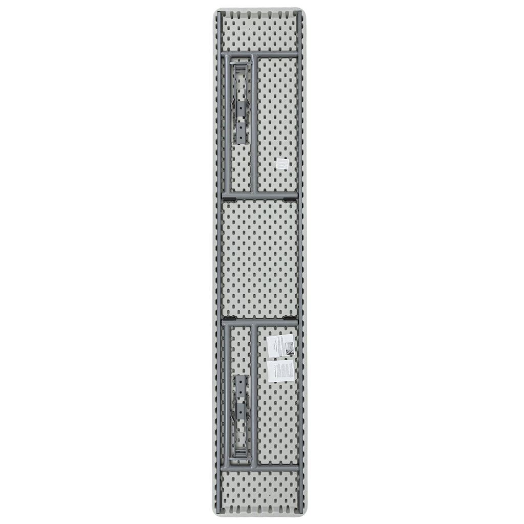 OEF Furnishings OEFBT-SEM1896 Commercial-Grade Premium Industrial Seminar Folding Table with Thick Blow-Molded Top and 16-Gauge Cantilever Steel Legs (Seminar, 18" × 96", Speckled Gray Top)