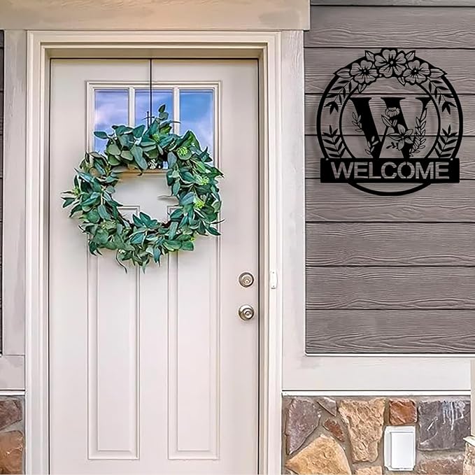 Custom Metal Name Sign, Personalized Family Last Name Signs for Home, Split Letter Monogram Wall Art Decor, Customized Metal Signs for Outdoor, Personalized Wedding Housewarming Gift