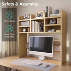 37 Inch Natural Wood Desk Hutch Dorm Top Only With Felt Board For College