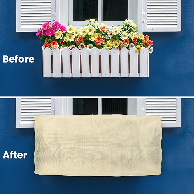 Plant Covers Freeze Protection, 2 Pack Garden Covers for Raised Bed, Frost Cloths for Outdoor Plants, Winter Protection for Vegetables & Flowers (102"×50"×22", Fit 4'×8' Bed)