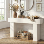 63 Inch Long Console Table for Entryway, Farmhouse Wood Sofa Table Behind Couch Table, Narrow Entryway Table for Living Room, Entrance, Hallway, Foyer, Rectangular Entry Way Table, Easy Assembly