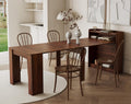 KEIKI 30”-99”L Extendable Foldable Dining Room Table with Storage for 1-10 People, Wood Modern Rustic Rectangle Expandable Kitchen Living Meeting Room Furniture, 5 Tabletop Length Options, Walnut