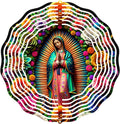 Virgin Mary Wind Spinner, Metal Wind Spinners Outdoor/Indoor,Virgin Mary Hanging Garden Decor for Outside, Stainless Wind Spinners for Yard and Garden 10 inch 3D (25.76X25 CM)