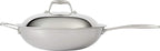 Tramontina Signature Tri-Ply Clad Stainless Steel 12.5-Inch Wok with lid, Induction-Ready, Dishwasher-Safe, NSF-Certified, Made in Brazil