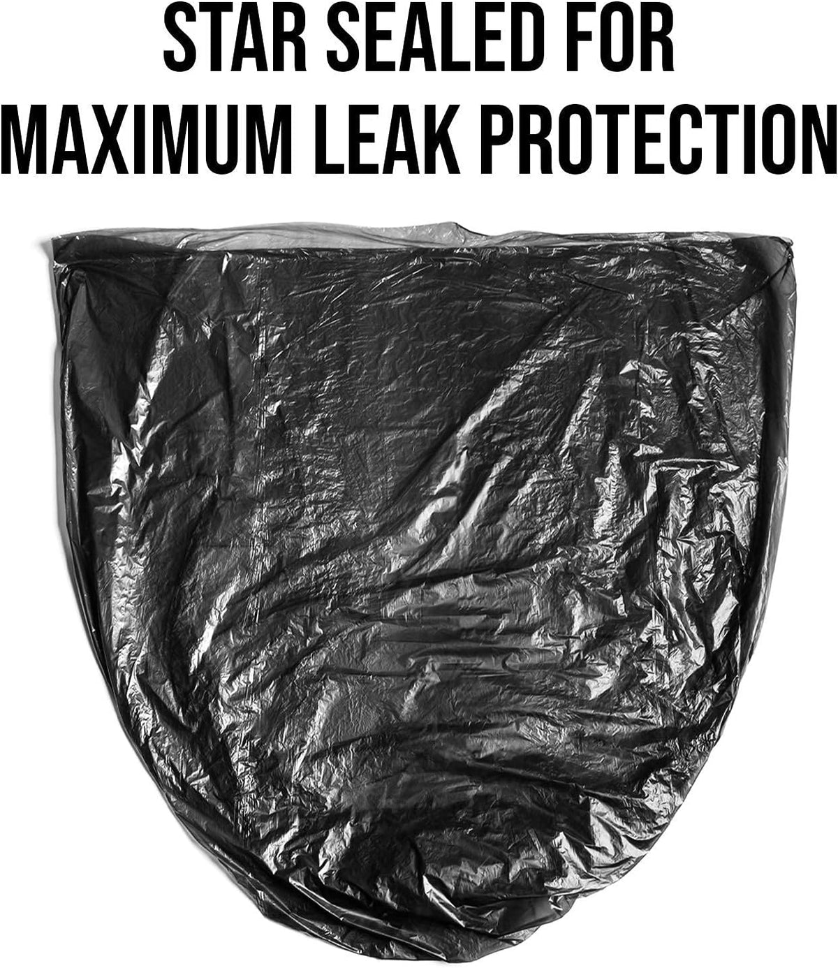 Aluf Plastics Heavy Duty 55 Gallon Trash Bags - (Large 200 Pack/w Ties) - 2 MIL Industrial Strength Plastic Drum Liners 38' x 58' Professional Black Garbage Bags for Construction, Contractors