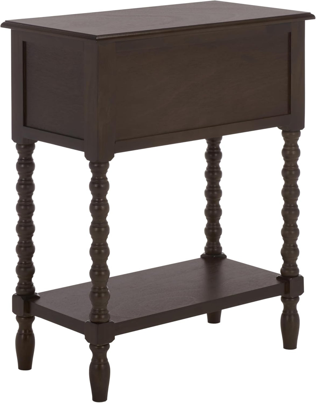 SAFAVIEH Furniture - Athena 3-Drawer Console Table - Dark Chocolate - Solid Wood - Farmhouse Classic Design - Ideal for Entryway, Living Room, Hallway, 23.5" W x 13" D x 29.5" H (CNS5703D)