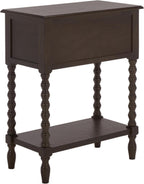 SAFAVIEH Furniture - Athena 3-Drawer Console Table - Dark Chocolate - Solid Wood - Farmhouse Classic Design - Ideal for Entryway, Living Room, Hallway, 23.5" W x 13" D x 29.5" H (CNS5703D)