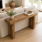 HOKYHOKY Reclaimed Solid Wood Console Table, 59" Long Entryway Table | Rectangular Couch Tables Behind Sofa, Farmhouse Accent Tables, Hallway, Entrance, Foyer, Living Room