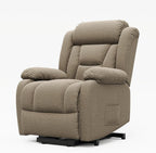 Amopatio Lift Recliner Chair for Elderly Upgraded Reclining Chairs Indoor Lounge Chairs Single Sofa with Side Pockets and Remote Control for Living Room Bedroom（Brown）