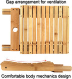 Foldable Bamboo Stoo l Outdoor Camping Stoo l Fishing Chair Stoo l Bamboo Step Stoo l Wood Stoo l Folding Wood Chair for Living Room Bathroom Bedroom Garden Study Balcony