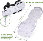 Ohuhu Metal Lawn Aerator Shoes, Upgraded Aluminum Aerating Shoe with 2.2" Durable Spikes, Free-Installation Spiked Sandals with Stainless Steel Shovel for Yard Patio Garden Grass
