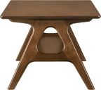 Roundhill Furniture Arona 3-Piece Coffee Table Set, Coffee Table and Two End Tables, Walnut