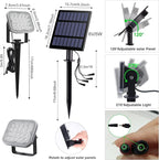 Solar Spot Lights Outdoor, 20 LED IP65 Waterproof Landscape Lighting, Dusk-to-Dawn 6000K Cold White Spotlights for Yard Garden Driveway Porch Walkway, 2-in-1