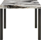 Roundhill Furniture Cavira Modern Faux Marble Counter Height Dining Table